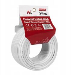 Maclean Koaxiális Parabola Antenna Kábel Tv Dvb T Dvb C 25M RG6 (MCTV-574)