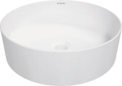 Deante Round pultra tehető kerámia mosdó 40 cm, matt fehér CGR_AU4S (CGR_AU4S)