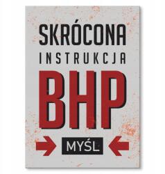 SteelPoster Fém poszter Munkavédelmi útmutató Tábla Tepsi 22 x 31 cm +ajándék (plakat dekoracyjny, metalowa tablica, szyld)