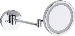 Bemeta fali kozmetikai tükör 7x nagyítással és LED világítással 160 mm, ezüst 112101779 (112101779)
