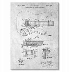 SteelPoster Fém poszter Guitar tremolo Stone Tábla Tepsi 22 x 31 cm +ajándék (plakat dekoracyjny, metalowa tablica, szyld)