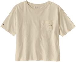 Patagonia Дамска тениска Patagonia Women's Fitz Roy Massif Easy Cut Pocket Tee T-shirt - Undyed Natural (916-7798-0412)