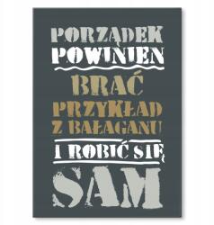 SteelPoster Fém poszter Rend Tábla Tepsi 22 x 31 cm +ajándék (plakat dekoracyjny, metalowa tablica, szyld)