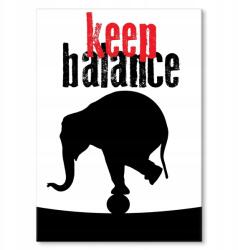 SteelPoster Fém poszter Keep balance Tábla Tepsi 22 x 31 cm +ajándék (plakat dekoracyjny, metalowa tablica, szyld)