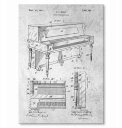 SteelPoster Fém poszter Piano construction Stone Tábla Tepsi 22 x 31 cm +ajándék (plakat dekoracyjny, metalowa tablica, szyld)