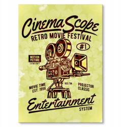 SteelPoster Fém poszter Cinema Scope Tábla 30 x 42 cm +ajándék (plakat dekoracyjny, metalowa tablica, szyld)