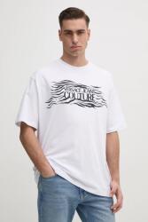 Versace Jeans Couture pamut póló - fehér L - answear - 31 990 Ft