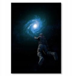 SteelPoster Fém poszter astronaut and galaxy Tábla 30 x 42 cm +ajándék (plakat dekoracyjny, metalowa tablica, szyld)