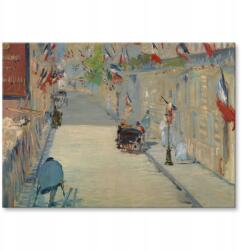 SteelPoster Fém poszter Rue Mosnier Flags Manet Tábla Tepsi 42 x 59, 4 cm +ajándék (plakat dekoracyjny, metalowa tablica, szyld)