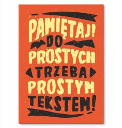 SteelPoster Fém poszter Egyszerű Táblákhoz Tepsi 22 x 31 cm +ajándék (plakat dekoracyjny, metalowa tablica, szyld)