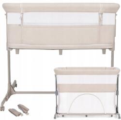 Carrello Kiságy 700x100 Nagy Pótágy & járóka 3az1ben Picto, Beige kerekes hevederek (CRL-16506)