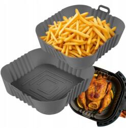  Szilikon utántöltő zsírmentes olajsütőhöz air fryer forma 21x21cm (FOREMKA SILIKONOWA DO FRYTKOWNICY AIR FRYER)