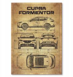 SteelPoster Fém poszter Cupra Formentor Tábla Tepsi 22 x 31 cm +ajándék (plakat dekoracyjny, metalowa tablica, szyld)