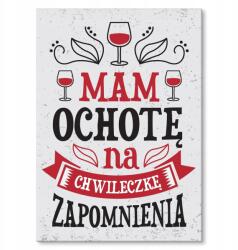 SteelPoster Fém poszter A felejtés pillanata Tábla Tepsi 22 x 31 cm +ajándék (plakat dekoracyjny, metalowa tablica, szyld)