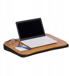Relaxdays Laptop asztal ágyhoz, bambusz párnával (10021548)