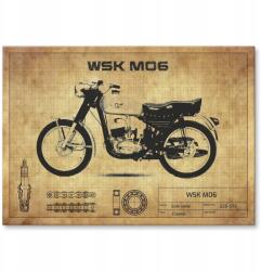 SteelPoster Fém poszter Wsk M06 Tábla Tepsi 22 x 31 cm +ajándék (plakat dekoracyjny, metalowa tablica, szyld)
