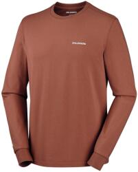 Salomon Мъжка блуза с дълъг ръкав Salomon Chest Logo Long Sleeve Tee Longsleeve - Burnt Umber (217-0090-0113)