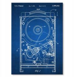 SteelPoster Fém Hdd poszter Computer Tech Tábla Tepsi 22 x 31 cm +ajándék (plakat dekoracyjny, metalowa tablica, szyld)