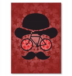 SteelPoster Fém poszter Bike hut star Tábla Tepsi 42 x 59, 4 cm +ajándék (plakat dekoracyjny, metalowa tablica, szyld)
