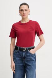 Trussardi pamut póló - burgundia S