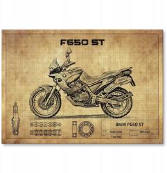 SteelPoster Fém poszter Bmw F650 St Tábla Tepsi 22 x 31 cm +ajándék (plakat dekoracyjny, metalowa tablica, szyld)