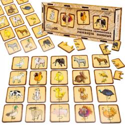  Fából készült puzzle Háziállatok Összekötő fél puzzle szett ( Puz-37351)