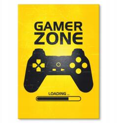 SteelPoster Fém poszter Gamer zone Tábla 30 x 42 cm +ajándék (plakat dekoracyjny, metalowa tablica, szyld)