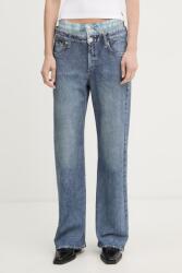 rag & bone széles szárú női pamut Miramar - kék 28