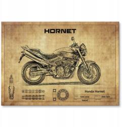 SteelPoster Fém poszter Honda Hornet Tábla Tepsi 42 x 59, 4 cm +ajándék (plakat dekoracyjny, metalowa tablica, szyld)