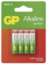 GP Batteries Alkaline LR03/4 B04114 1, 5V tartós AAA mikro elem (GP-B04114)