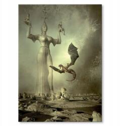 SteelPoster Fém poszter Sárkány Fantasy Tábla 30 x 42 cm +ajándék (plakat dekoracyjny, metalowa tablica, szyld)