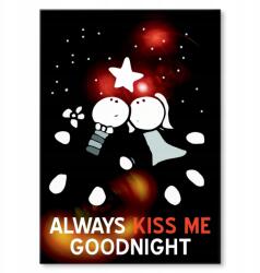 SteelPoster Fém poszter Always kiss me Tábla Tepsi 42 x 59, 4 cm +ajándék (plakat dekoracyjny, metalowa tablica, szyld)