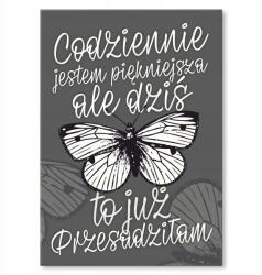 SteelPoster Fém poszter Minden nap szebb Tábla 30 x 42 cm +ajándék (plakat dekoracyjny, metalowa tablica, szyld)