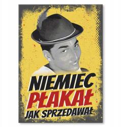 SteelPoster Fém poszter Németország síró Tábla Tepsi 22 x 31 cm +ajándék (plakat dekoracyjny, metalowa tablica, szyld)