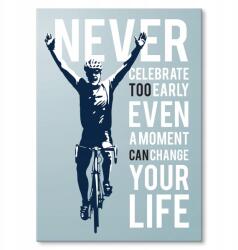 SteelPoster Fém poszter Never celebrate Tábla 30 x 42 cm +ajándék (plakat dekoracyjny, metalowa tablica, szyld)