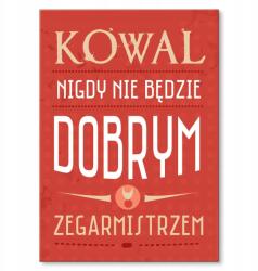 SteelPoster Fém poszter Kovács órakészítő Tábla Tepsi 22 x 31 cm +ajándék (plakat dekoracyjny, metalowa tablica, szyld)