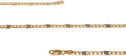 Ékszershop Betétes figaró bicolor arany nyaklánc (1340166)
