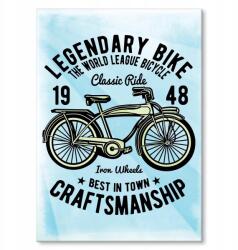 SteelPoster Fém poszter Legendary bike Tábla 30 x 42 cm +ajándék (plakat dekoracyjny, metalowa tablica, szyld)