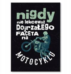 SteelPoster Fém poszter Soha ne becsüld alá a pasit Tábla Tepsi 22 x 31 cm +ajándék (plakat dekoracyjny, metalowa tablica, szyld)