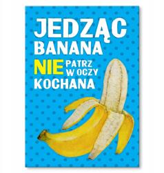 SteelPoster Fém poszter Ne nézz a szemedbe Tábla 30 x 42 cm +ajándék (plakat dekoracyjny, metalowa tablica, szyld)