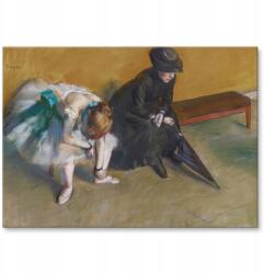 SteelPoster Fém poszter Waiting Edgar Degas Tábla Tepsi 22 x 31 cm +ajándék (plakat dekoracyjny, metalowa tablica, szyld)