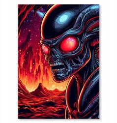SteelPoster Fém poszter alien I Tábla Tepsi 22 x 31 cm +ajándék (plakat dekoracyjny, metalowa tablica, szyld)