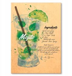 SteelPoster Fém poszter Mojito Tábla 30 x 42 cm +ajándék (plakat dekoracyjny, metalowa tablica, szyld)