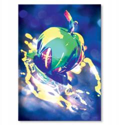 SteelPoster Fém poszter Pszichedelikus alma Tábla Tepsi 22 x 31 cm +ajándék (plakat dekoracyjny, metalowa tablica, szyld)
