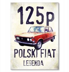 SteelPoster Fém poszter 125P Tábla Tepsi 22 x 31 cm +ajándék (plakat dekoracyjny, metalowa tablica, szyld)