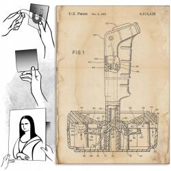 SteelPoster Fém poszter Patent Ikonikus kütyük Retro Tábla Tepsi 30 x 42 cm +ajándék (plakat dekoracyjny, metalowa tablica, szyld)