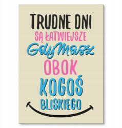 SteelPoster Fém poszter nehéz napok Tábla 30 x 42 cm +ajándék (plakat dekoracyjny, metalowa tablica, szyld)