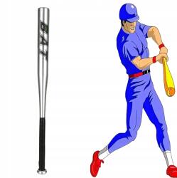  Baseball ütő Alumínium 25" 64cm Erős Edzés Ezüst (RC-K-1849)