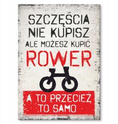 SteelPoster Fém szerencse poszter nem vásárolsz kerékpár Tábla 30 x 42 cm +ajándék (plakat dekoracyjny, metalowa tablica, szyld)