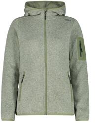 CMP Дамско поларено яке CMP Women's Jacket Fix Hood Jacquard Knitted 3H19826 Fleece jacket - Green Tea / B. Co Gesso - размер 40 (EU) (105-4940-4014)